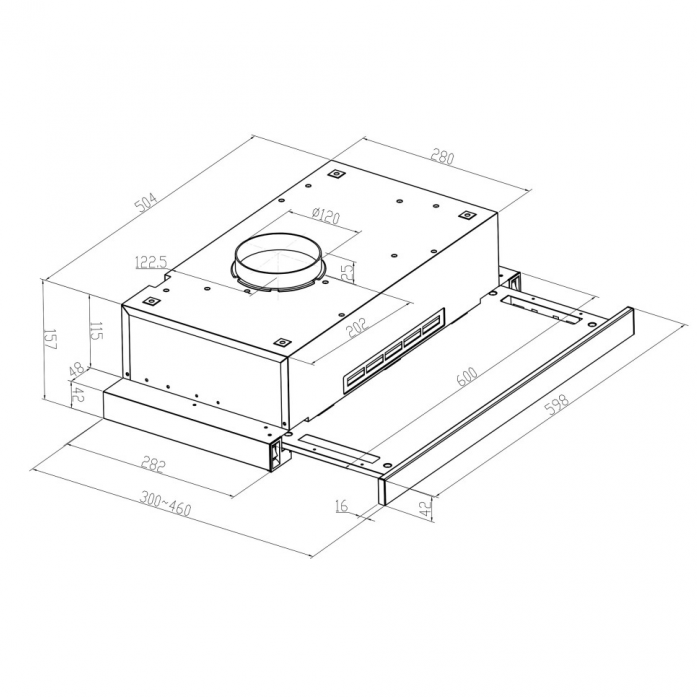   Meferi SLIDEBOX60WH LIGHT