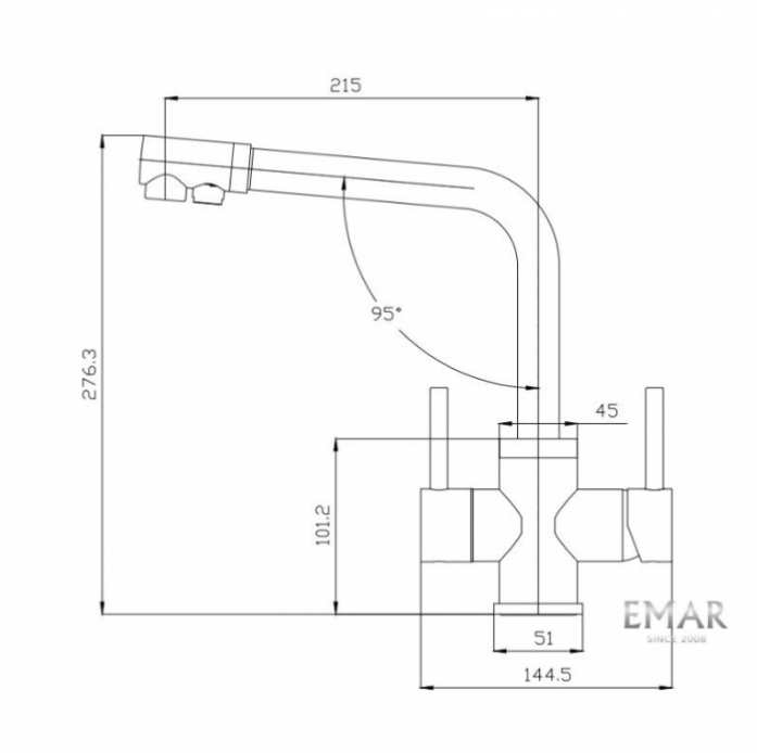    Emar  - 4003H Chrome