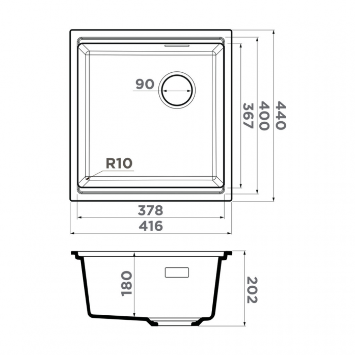  Omoikiri Yoru 42-U-BL Side  4997338