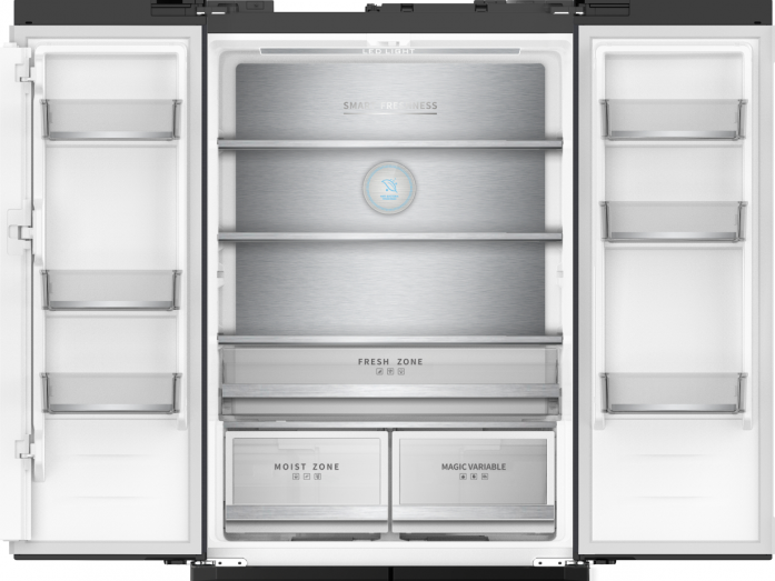  Weissgauff WFD 450 Built-in Inverter NoFrost Dark Inox