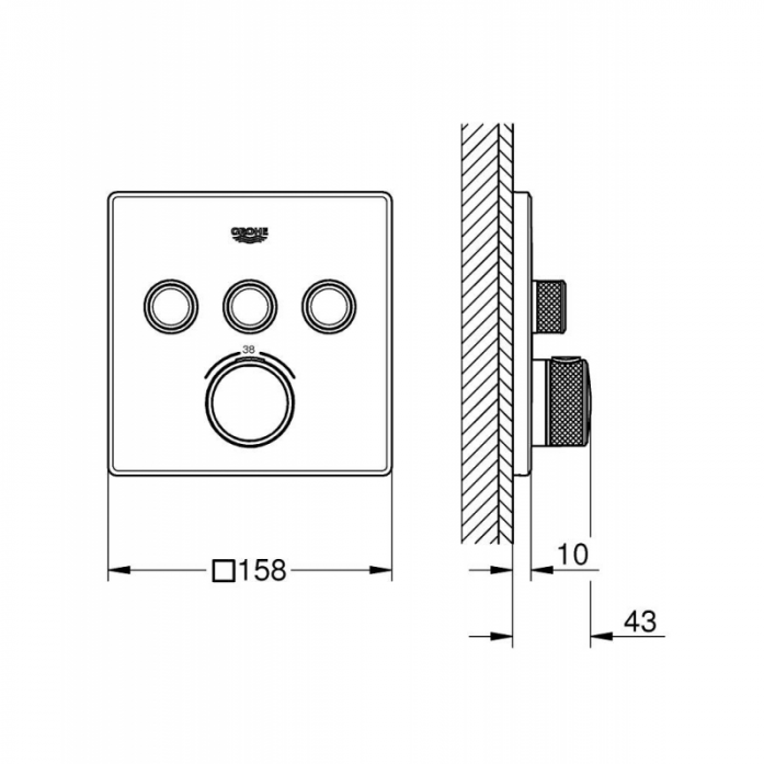    GROHE Grohtherm SmartControl 29126000 