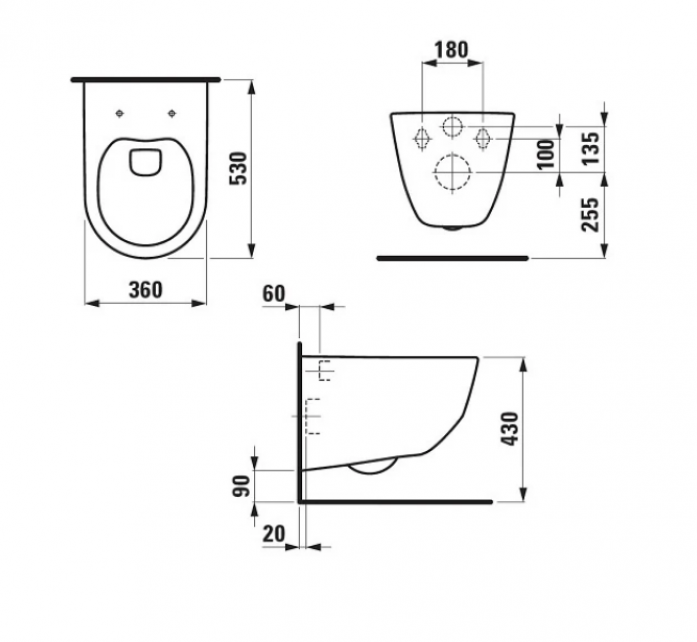   Laufen  PRO 6.2096.6.395.000.1   soft-close 8.9395.9.000.000.1