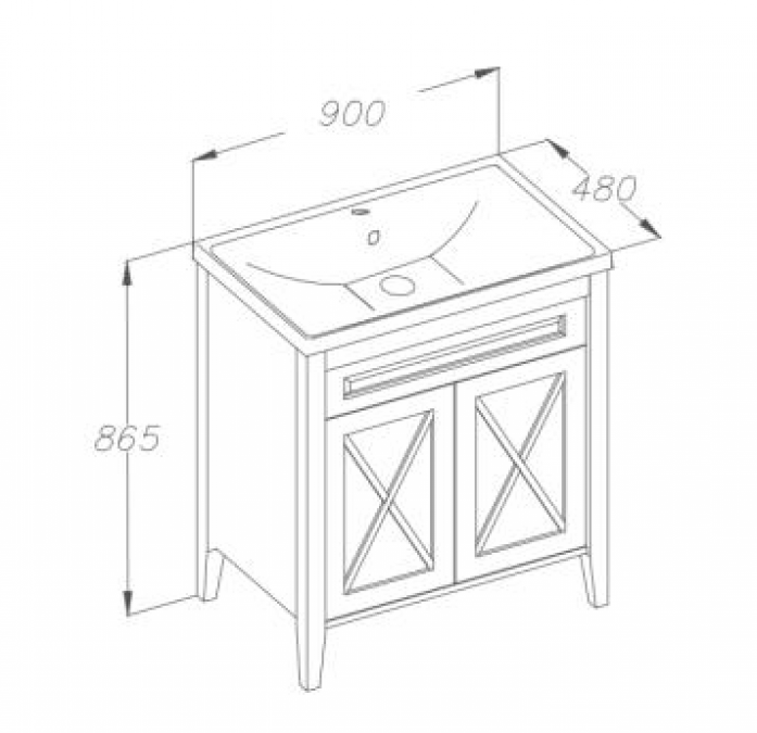  Opadiris  90   (  CeraStyle FRAME 90) 00-00002355