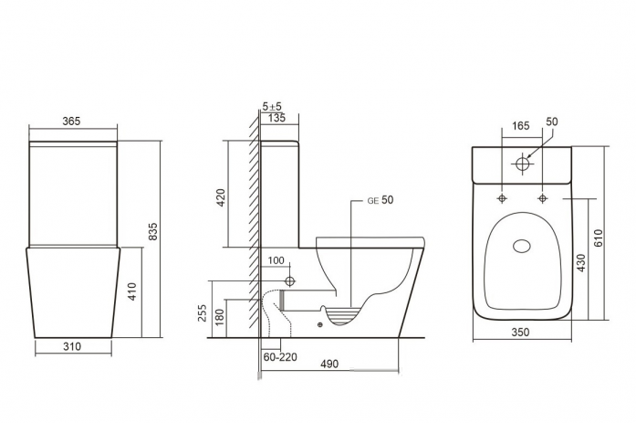   Abber Rechteck AC1210TMB  