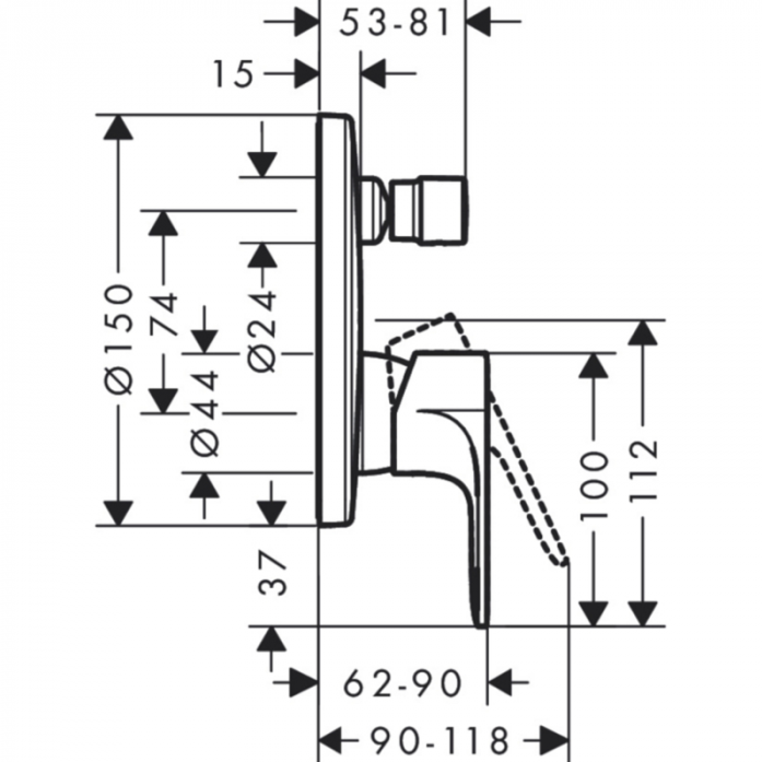    Hansgrohe Rebris E 72468000 