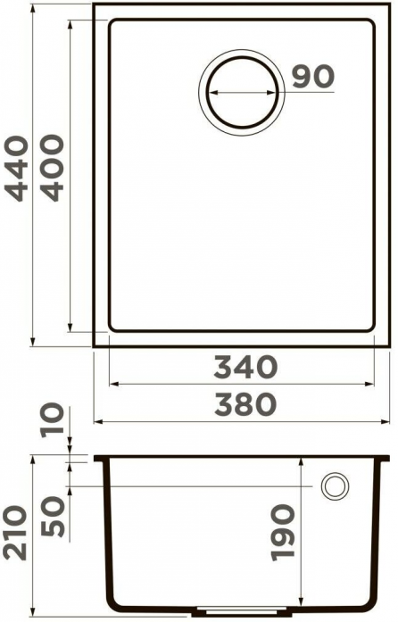   Omoikiri Bosen 38-U-ES  4997204