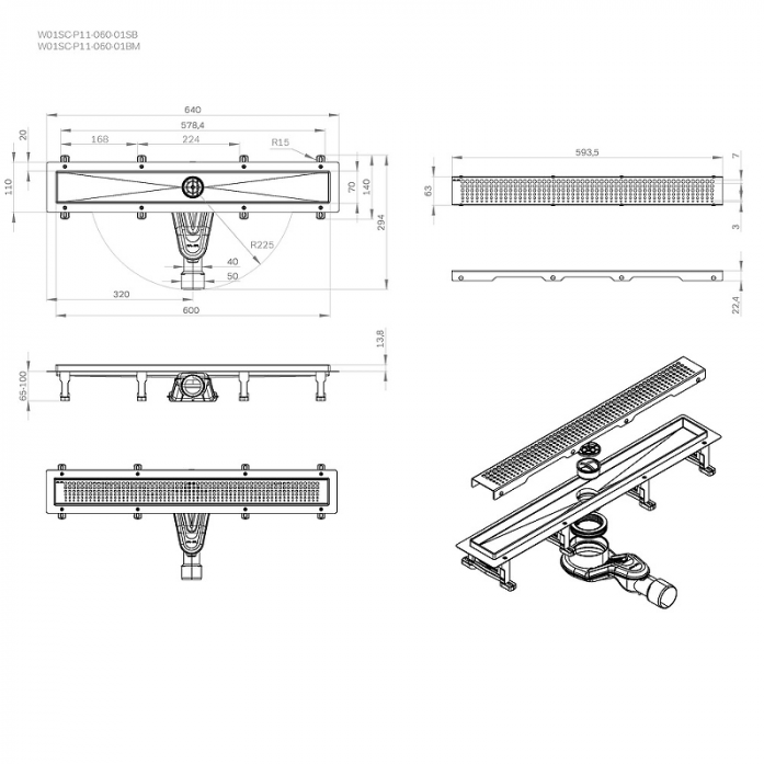     Am.Pm MasterFlow W01SC-P11-060-01BM 