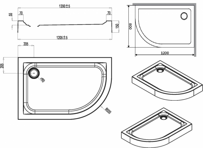   Am.Pm Like W83T-302R120W 120x80   