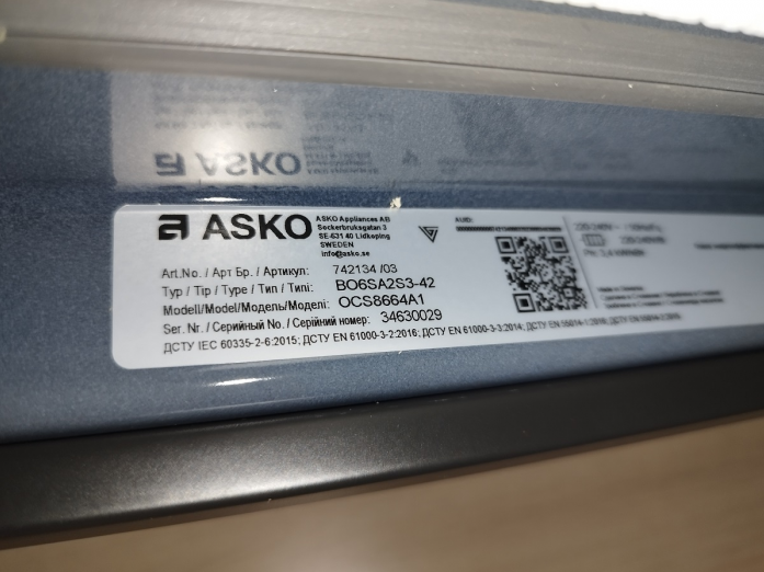   Asko OCS8664A1 (  )