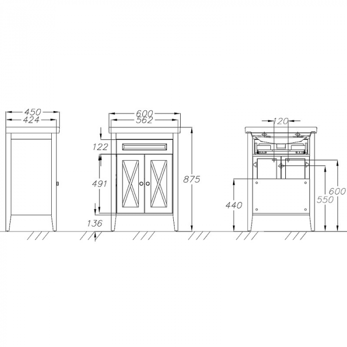  Opadiris  60   (  CeraStyle FRAME 60) 00-00006719