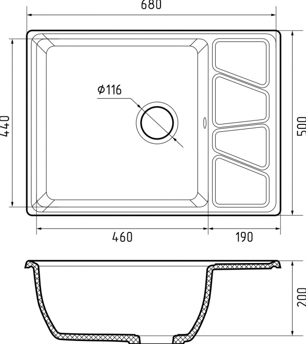  GranFest VERTEX 680L GF-V-680L 