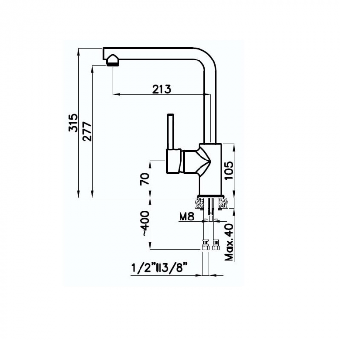  - Rivelato Vico 9021608 antracite cromo