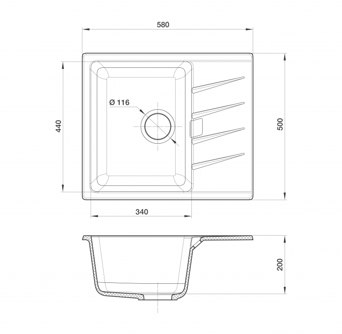  - Rivelato Raum 58 RM-58 antracite