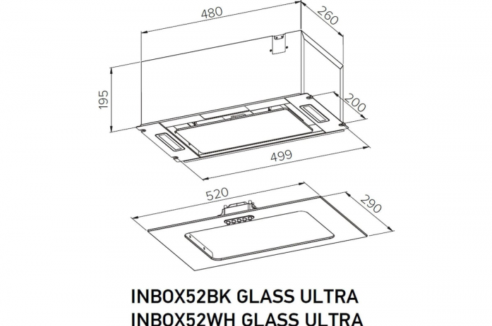   Meferi INBOX52WH GLASS ULTRA