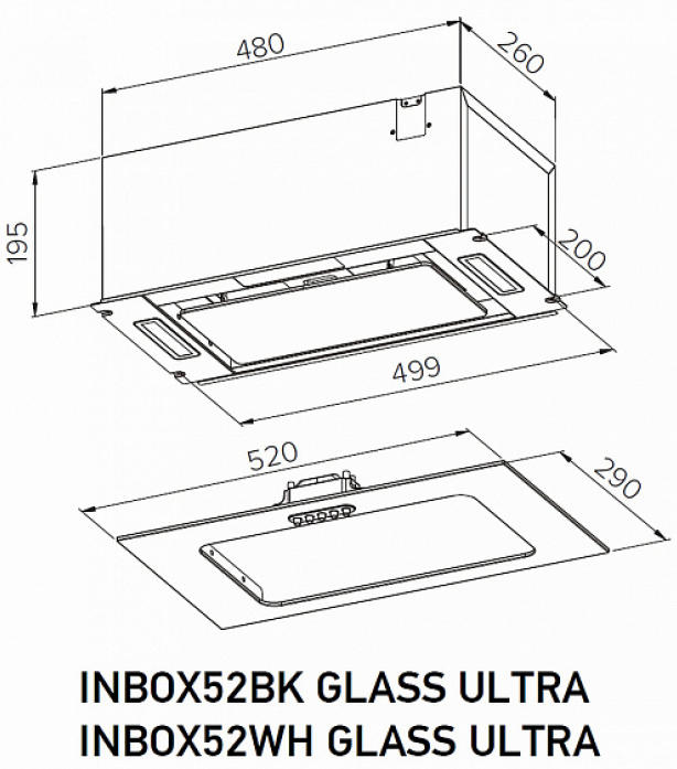   Meferi INBOX52BK GLASS ULTRA