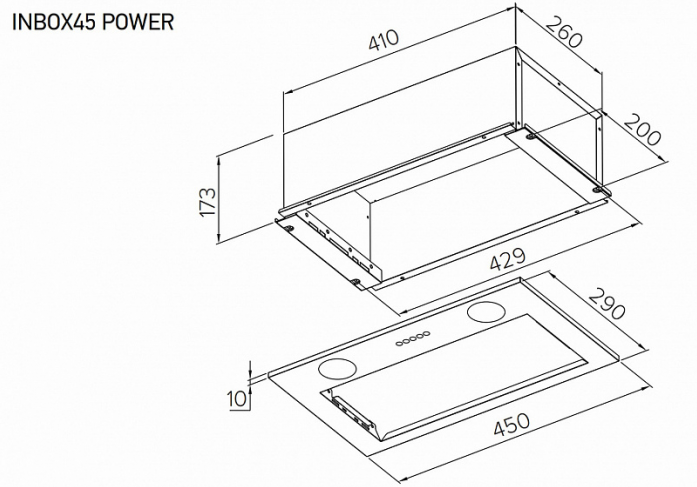   Meferi INBOX45WH POWER