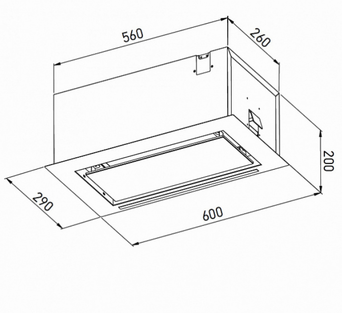   Meferi SMARTBOX60WH GLASS POWER