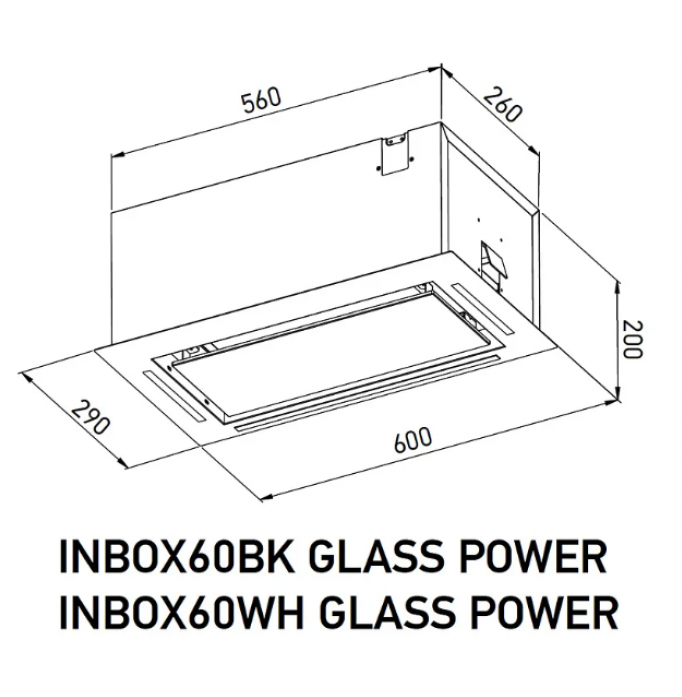   Meferi INBOX60WH GLASS POWER