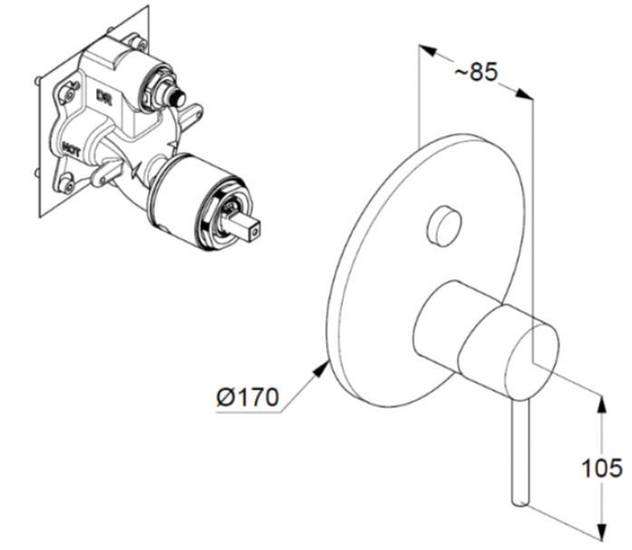    Kludi Bozz 38659N076  