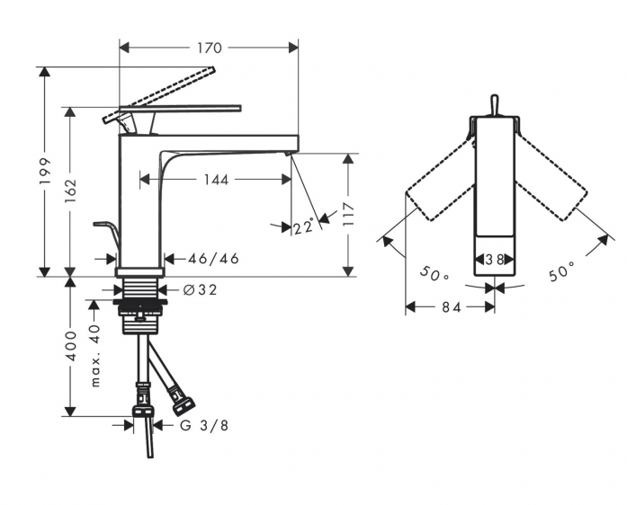    Hansgrohe Tecturis E 73010140  