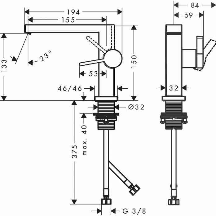    Hansgrohe Tecturis E 73020000 