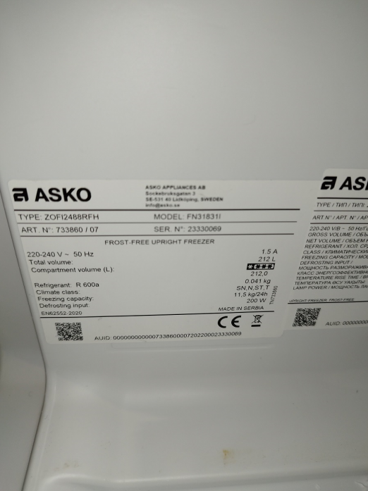   Asko FN31831I (  )