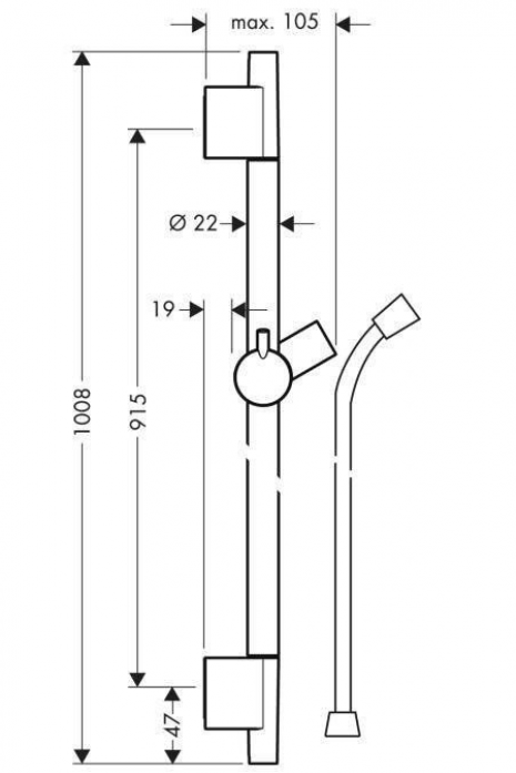   Hansgrohe Unica S Puro 28631000 