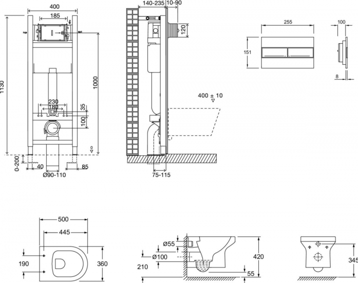    Jacob Delafon Elite E21755RU-00   ,   (E33131RU+EDX114RU+E4316-00)