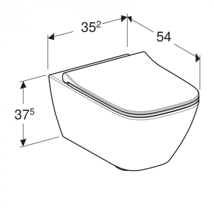   Geberit Smyle Square 500.685.01.2  , 