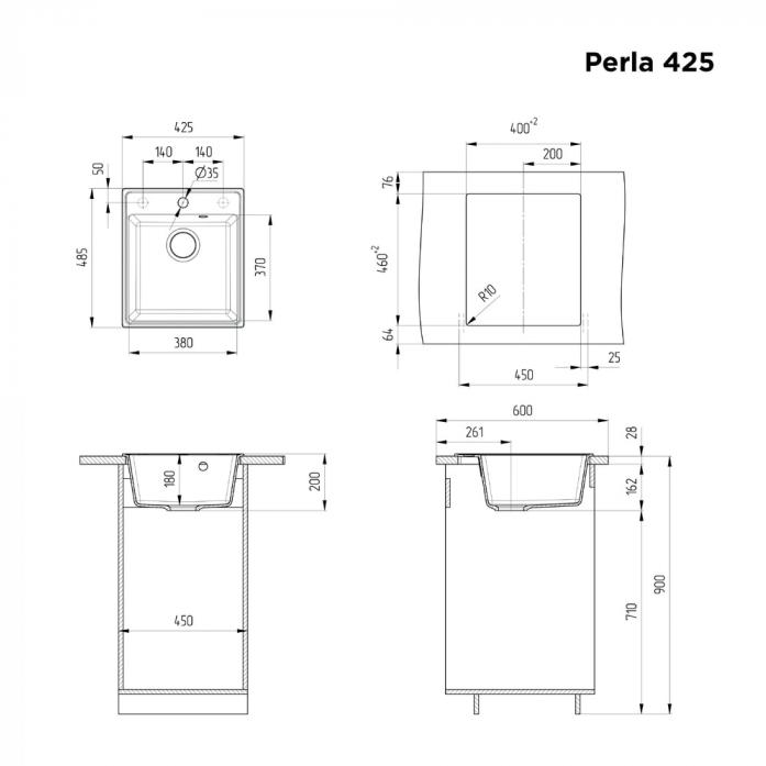   Maunfeld Perla 425 MFQS-425B 