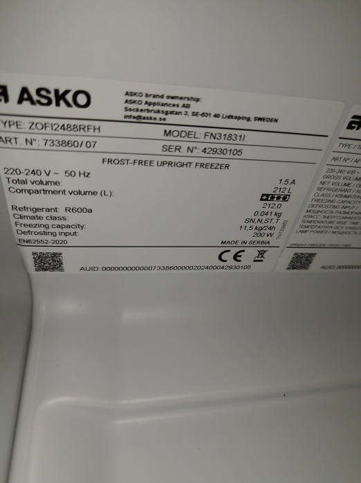   Asko FN31831I (  )