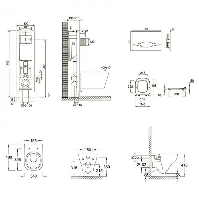  c  Jacob Delafon Struktura E21754RU-00  ,   (E33130RU+EDF102+E70025+E29027-CP)