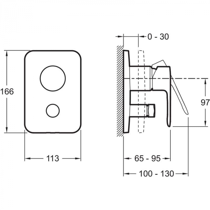   Jacob Delafon Modulo E30759-CP 