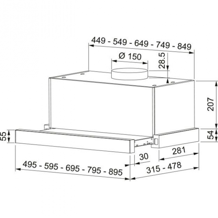   Franke TOUCH 50 BK