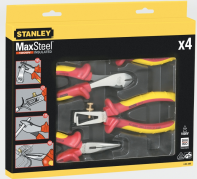 Набор инструментов Stanley Stanley набор из 4-х плоскогубцев и кусачек электрика "maxsteel" 1000в (4-84-489)  4-84-489