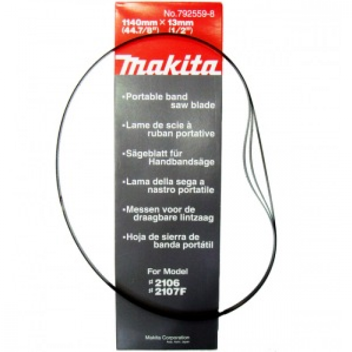 Полотно пильное по металлу Makita Makita 792559-8 Полотно пильное   длент.пилы,ф1140х13мм,18зуб1&quot;,до5мм,дмяг стали,пластика,3шт  792559-8