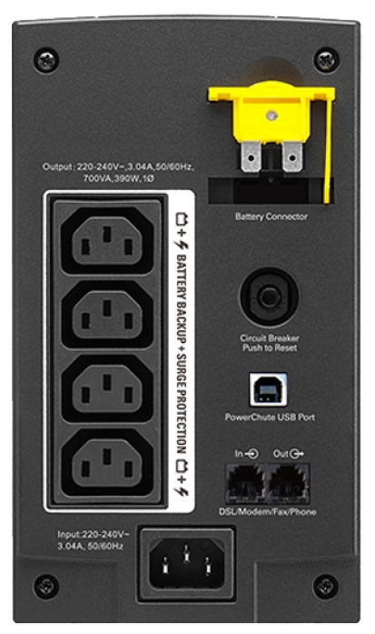  APC BX700UI Back-UPS 700VA 390W