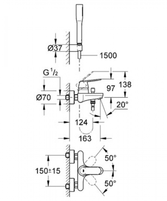      GROHE Eurosmart Cosmopolitan 32832000   