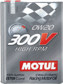  MOTUL 300V High RPM 0W-20 2. 104239