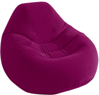 Кресло надувное Intex Deluxe Velvet Chair бордовый 122*127*81см 68584