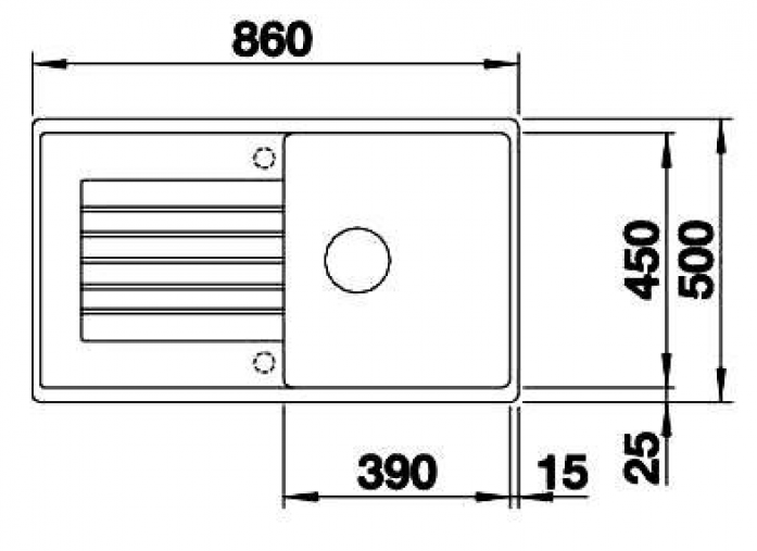   Blanco ZIA 5S  SILGRANIT 520516